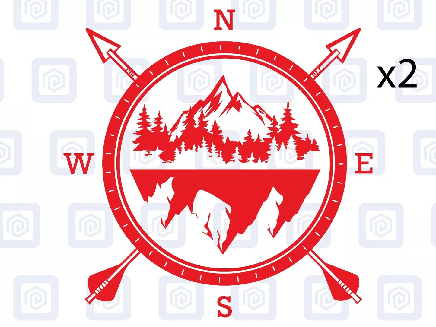 Compass Arrow Vinyl Decal For Camper Van Caravan Motorhome Graphic Campervan