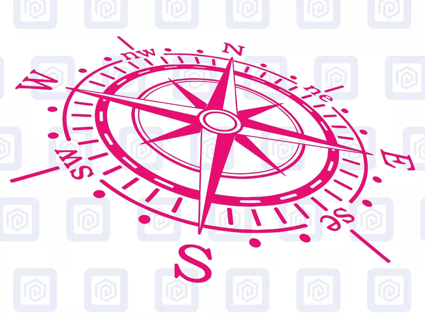 LARGE Compass Vinyl Decal For Campervan Van Caravan Sticker Graphic Camping