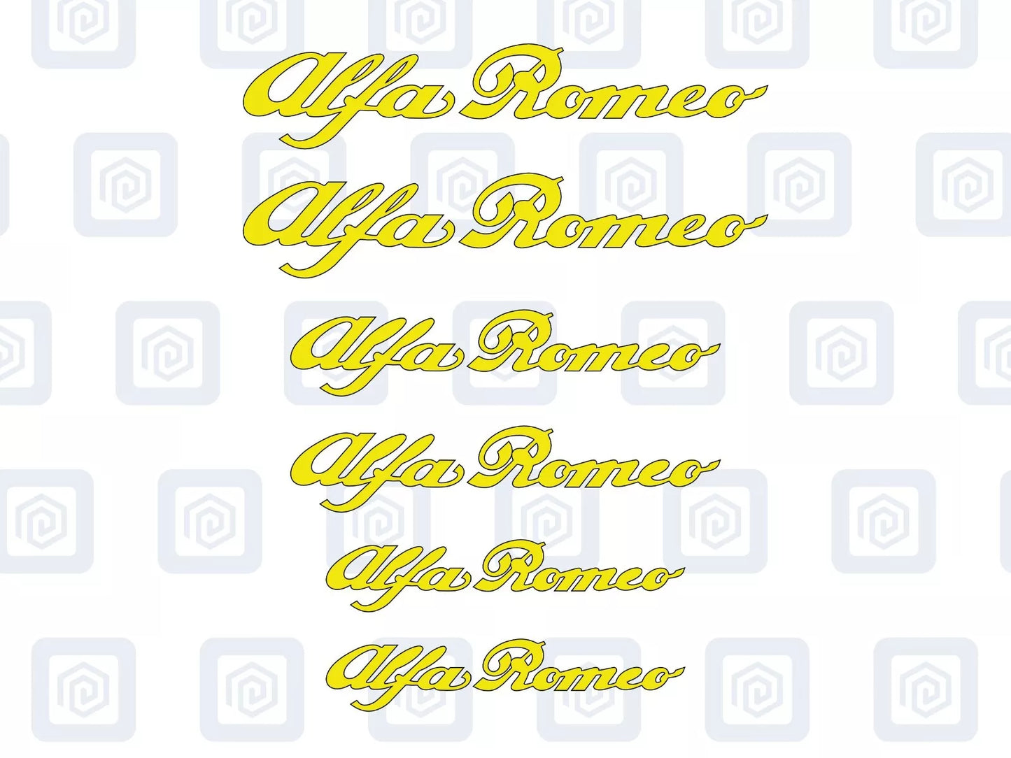 Alfa Romeo 6x Brake Caliper Decal Stickers Mito Giulia Stelvio Tonale High Temp