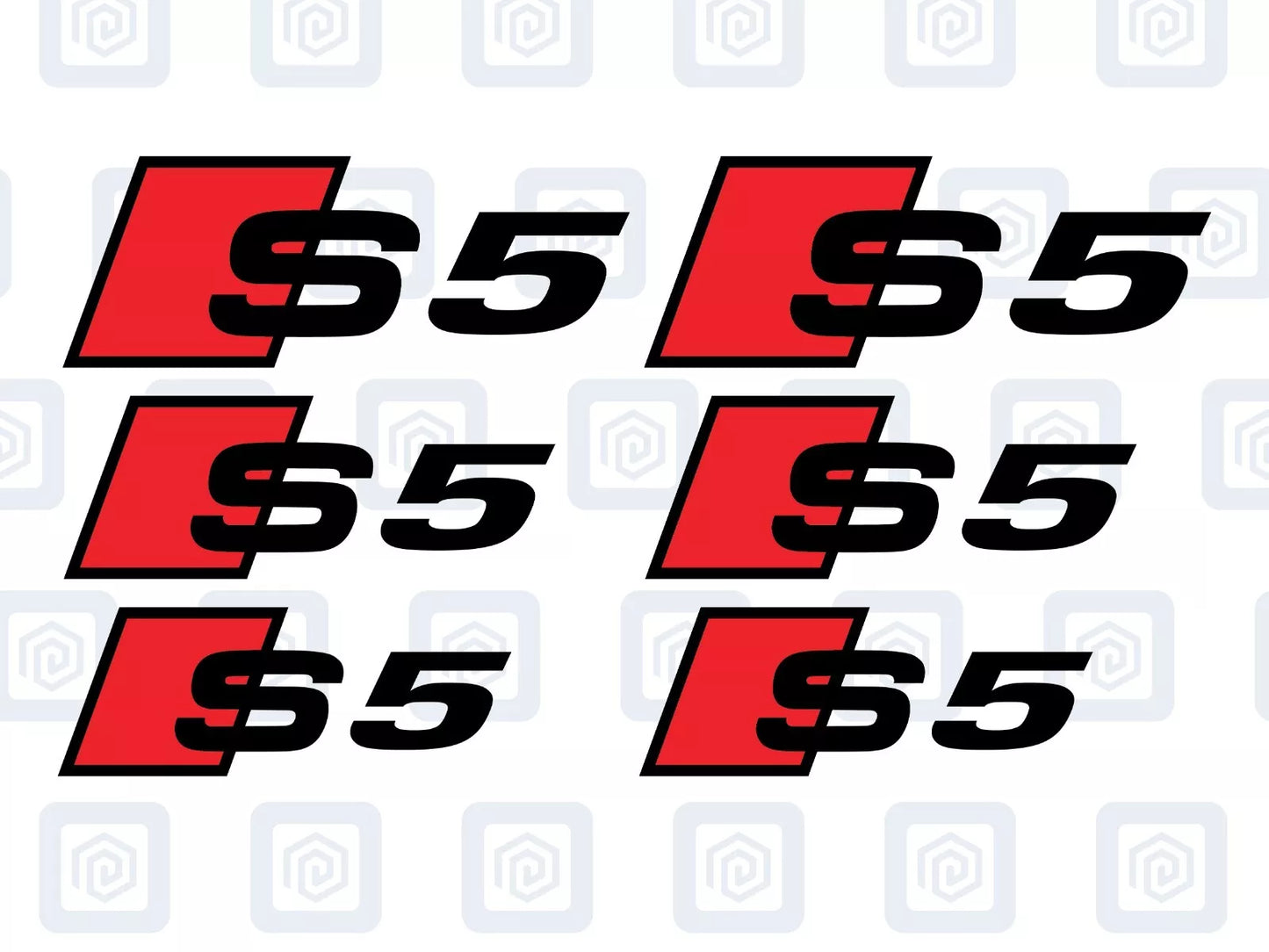 S5 Brake Caliper Decals 2 Colour Fits A5 S5 RS5 5 High Temp Sticker Logos
