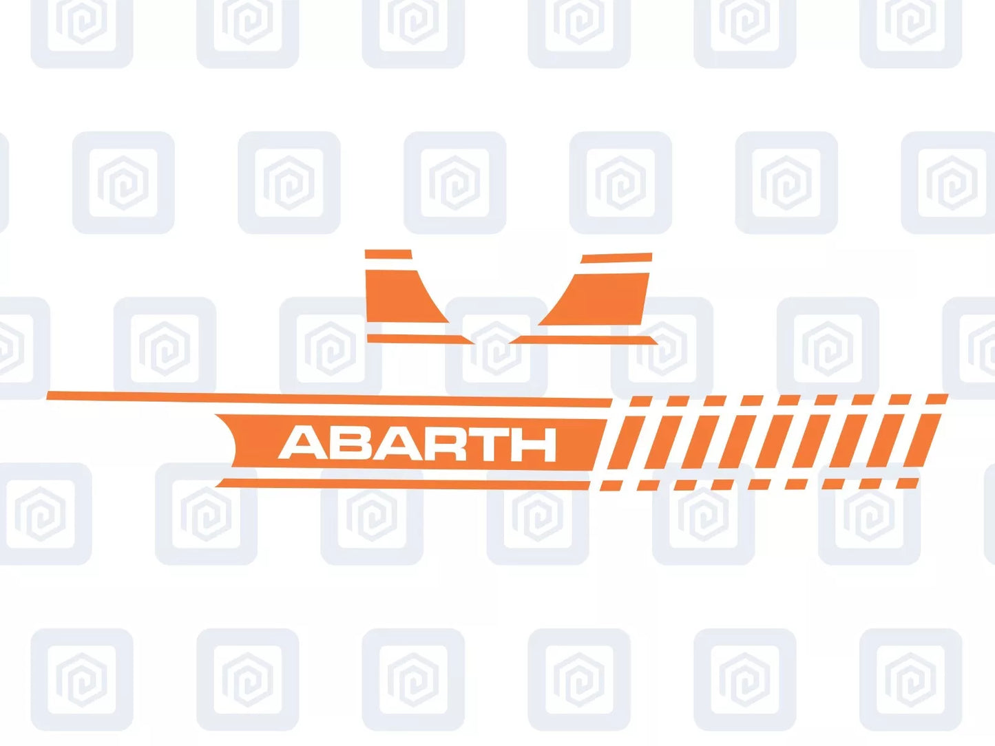 Fiat 500 Abarth Dashboard Decal To Match Side Stripes Customised Colour Sticker