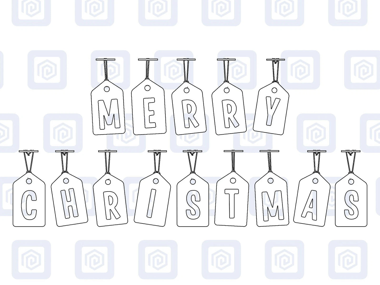 Merry Christmas Tags Letters Sticker Special Wall Art Vinyl Wall Sticker Decal