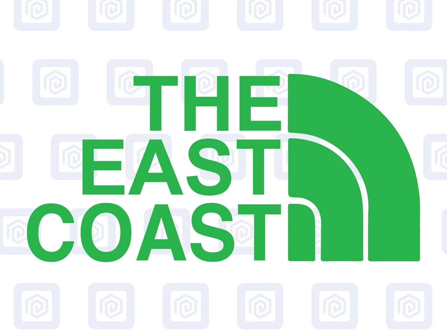 The East Coast Camping Surf Sea Sticker Decal Graphic Camper Van Skate Beach