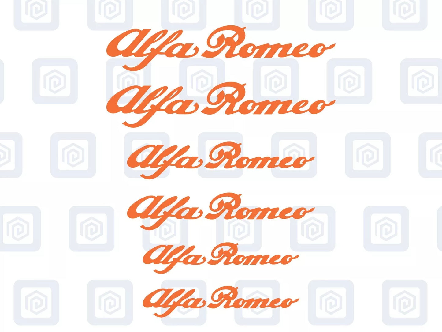 Alfa Romeo 6x Brake Caliper Decal Stickers Mito Giulia Stelvio Tonale High Temp
