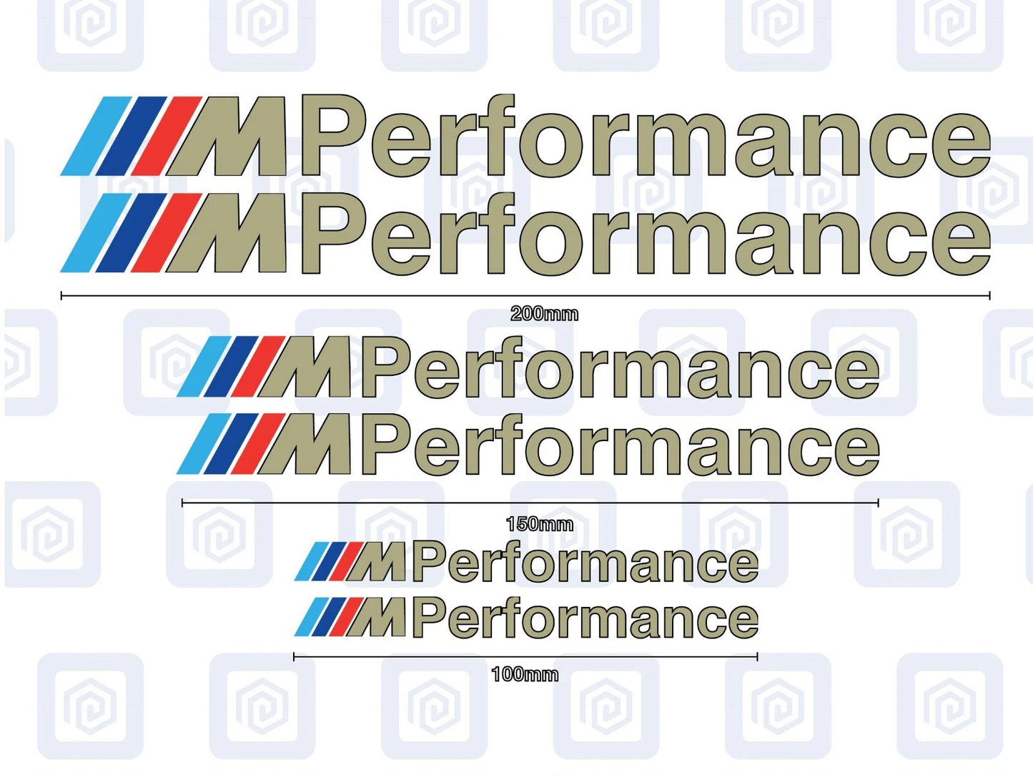 M Performance Sticker Decal Style Sticker FitsM2 M3 M4 M5 M6 Msport MPerformance