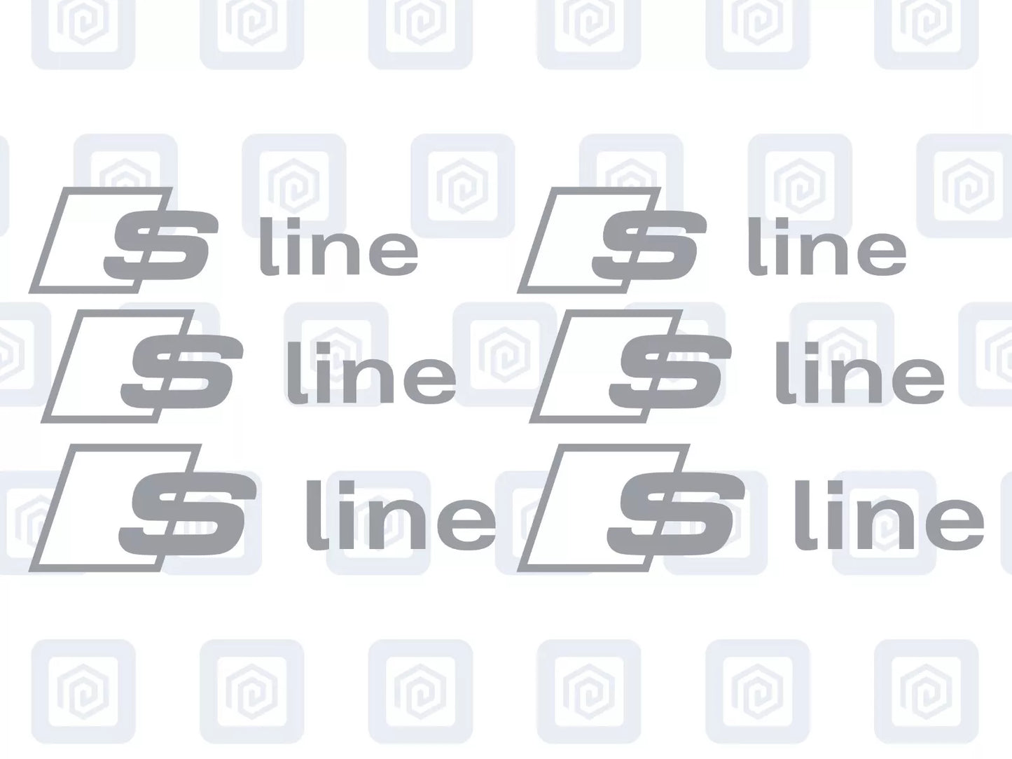 Audi S Line Brake Caliper Decals Fits A1 A3 A4 A5 A6 A7 TT sticker (set of 6)
