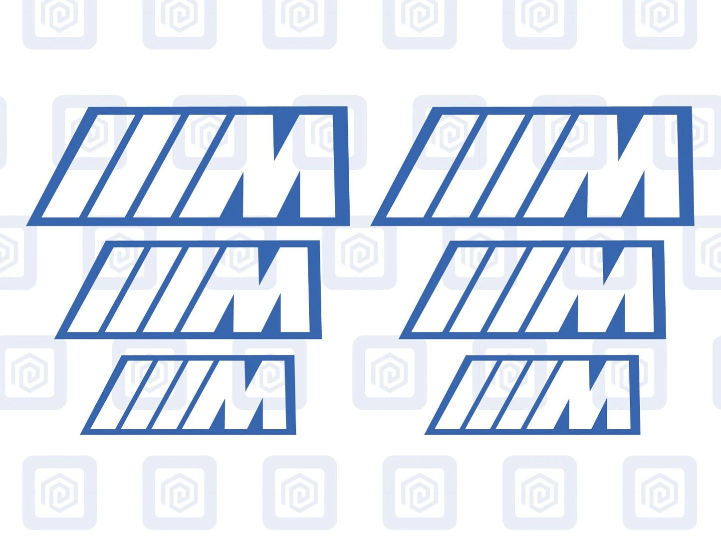 BMW M Sport Hollow Brake Caliper Decals Fits BMW sticker logos (set of 6)