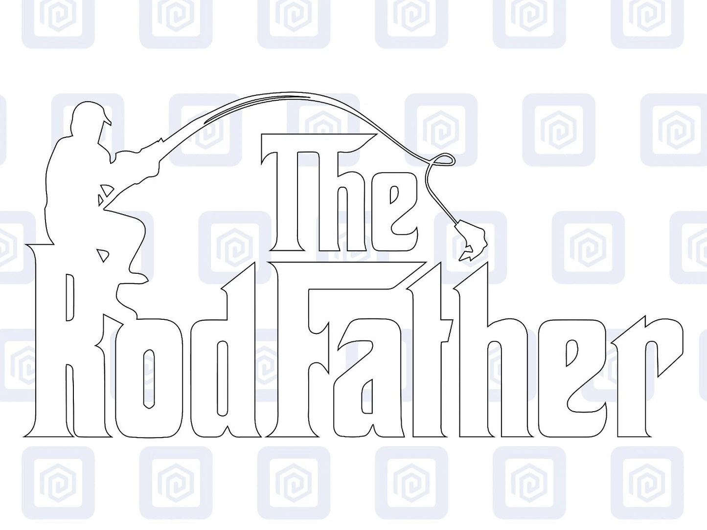 Rod Father Fishing Decal For Camper Van Caravan Motorhome Sticker Campervan