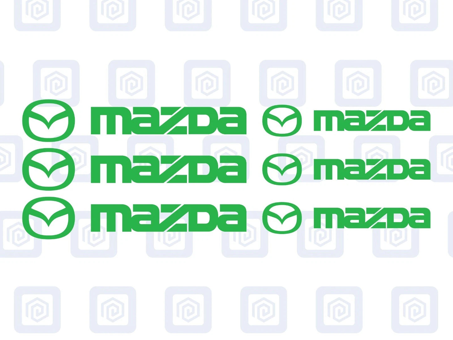 Mazda Brake Caliper Decals Sticker Logos (set of 6) JDM JAP DRIFT