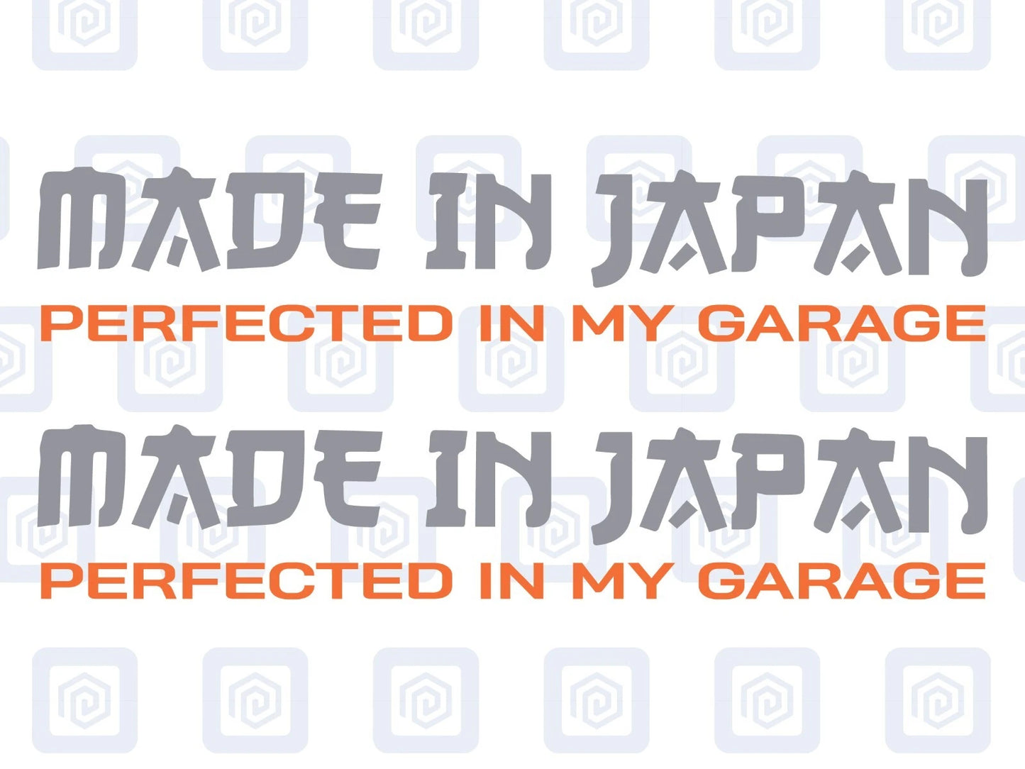 Made In Japan Garage JDM Sticker Decal 2 Colour Honda Mazda Toyota Nissan Suzuki