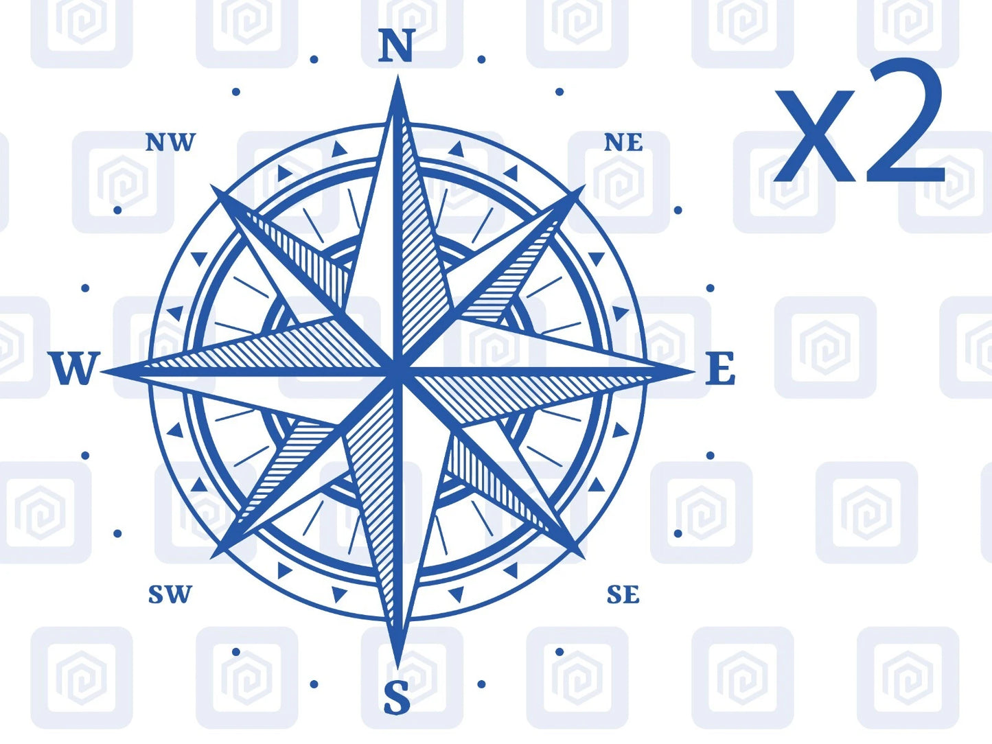 Compass Vinyl Decal For Camper Van Caravan Motorhome Sticker Graphic Campervan