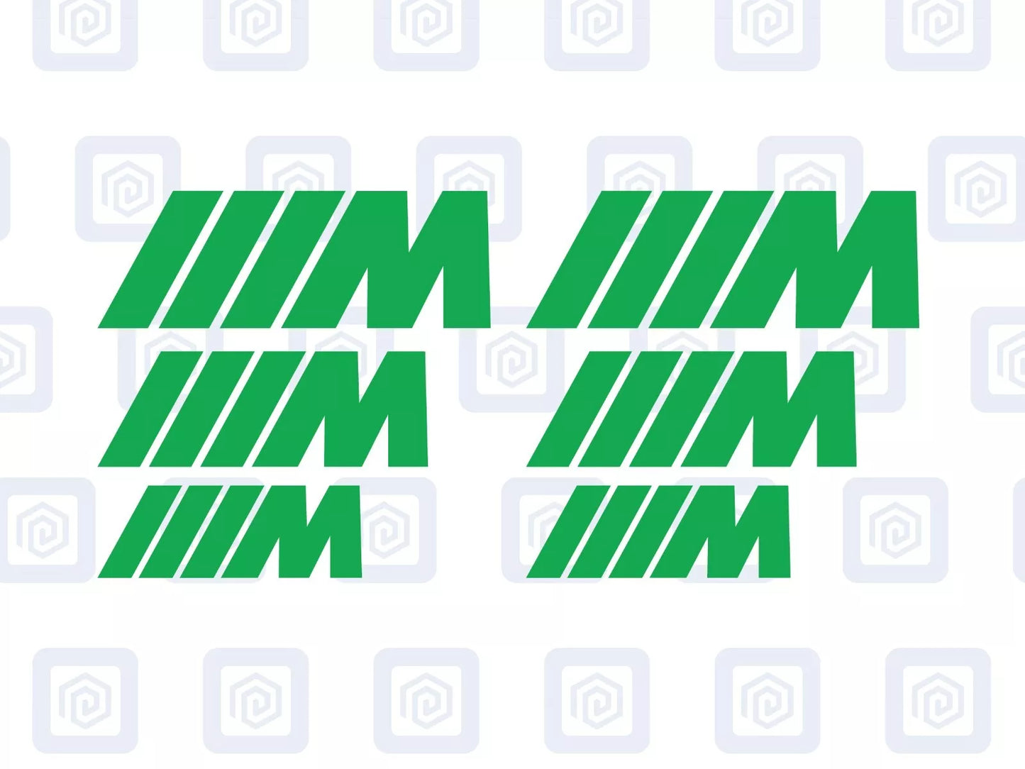 BMW M Sport German 3 Colour Brake Caliper Decals sticker logos (set of 6)