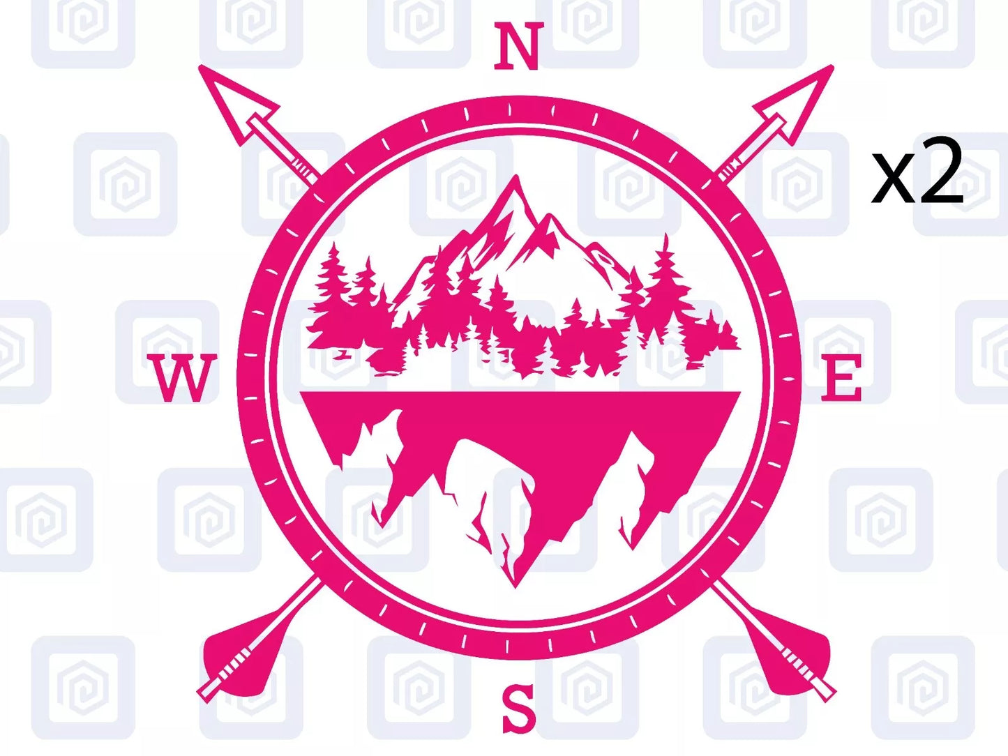 Compass Arrow Vinyl Decal For Camper Van Caravan Motorhome Graphic Campervan