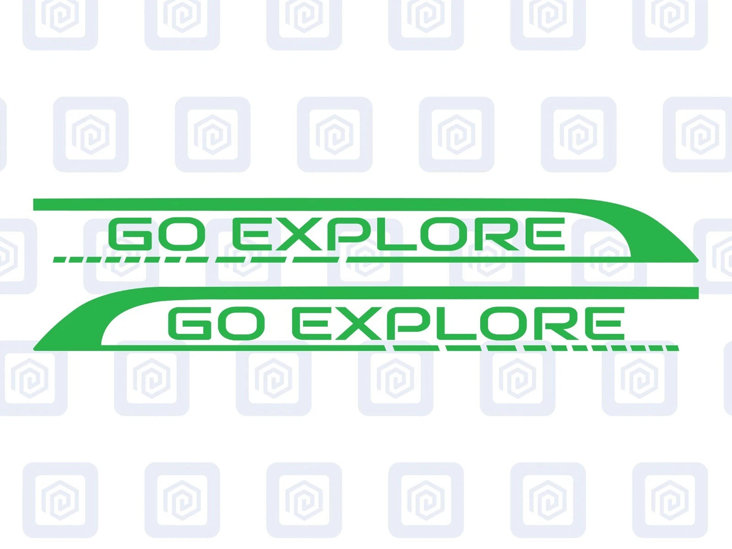 Go Explore Side Graphics Vinyl Decal For Camper Van Caravan Motorhome Sticker