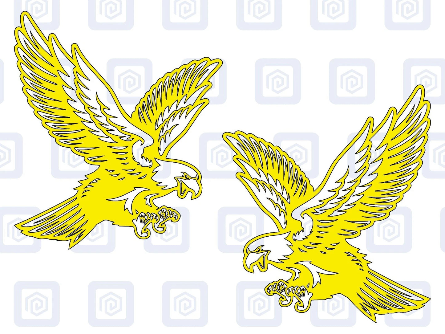 Eagle Vinyl Decal For Campervan Van Caravan Sticker Graphic Camping Bird Feather