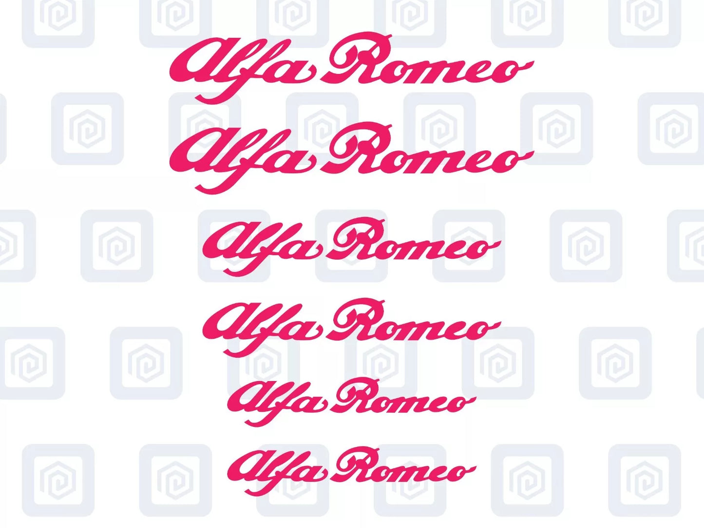 Alfa Romeo 6x Brake Caliper Decal Stickers Mito Giulia Stelvio Tonale High Temp