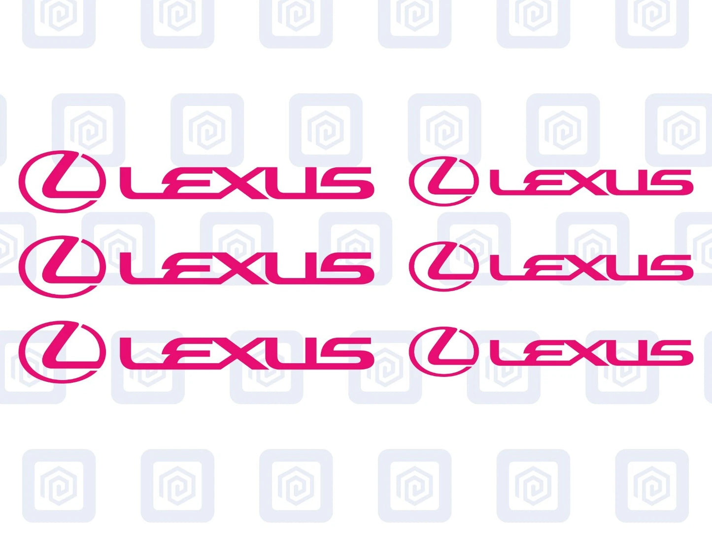 Lexus Brake Caliper Decals Sticker Logos (set of 6) RZ RC ES LS GS IS RX NX GX