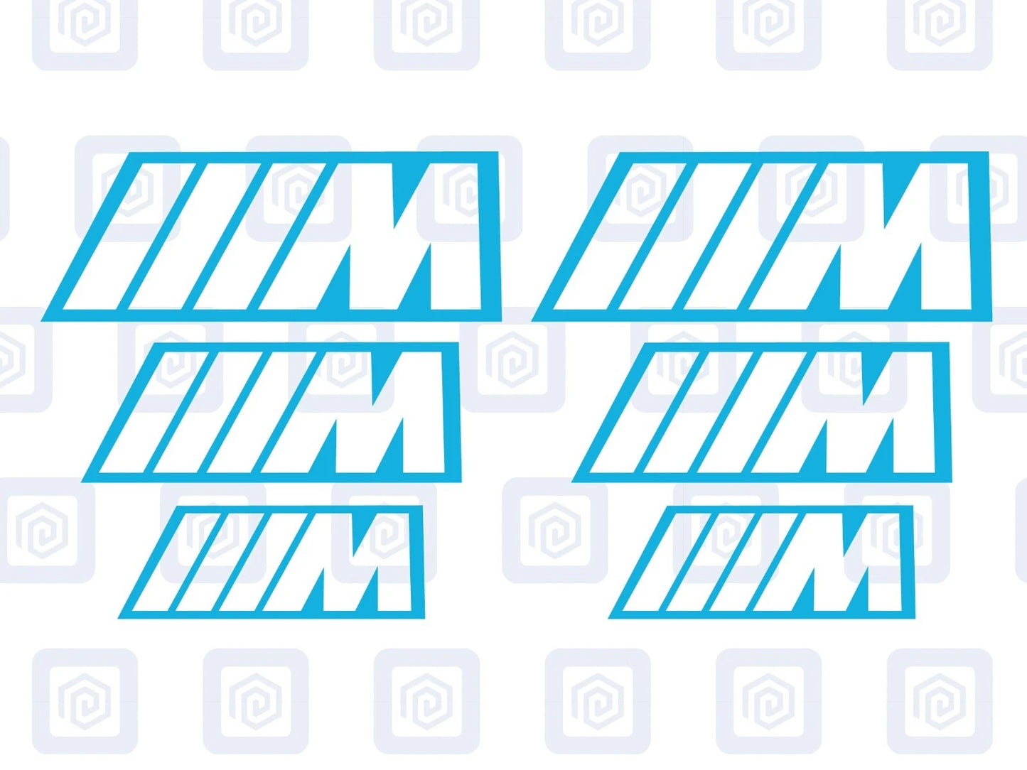 BMW M Sport Hollow Brake Caliper Decals Fits BMW sticker logos (set of 6)