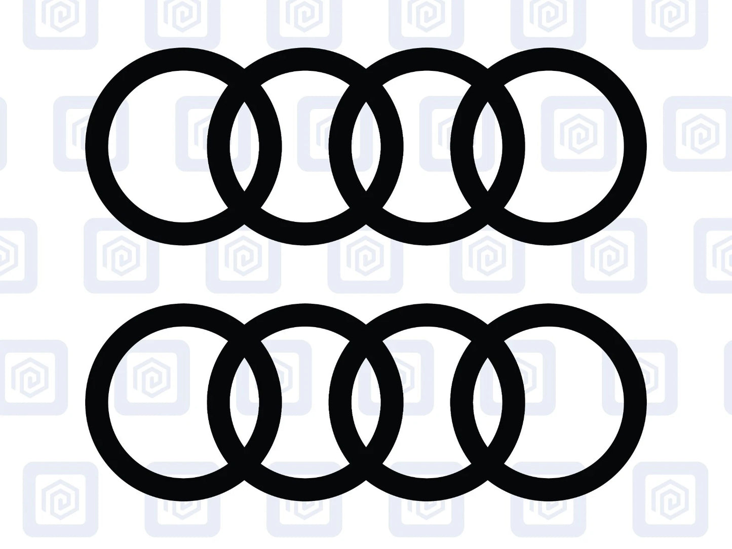 3 Lines Side Skirt Decals Fits A3 A4 A5 A6 TT Vinyl Sticker Pair (set of 2)
