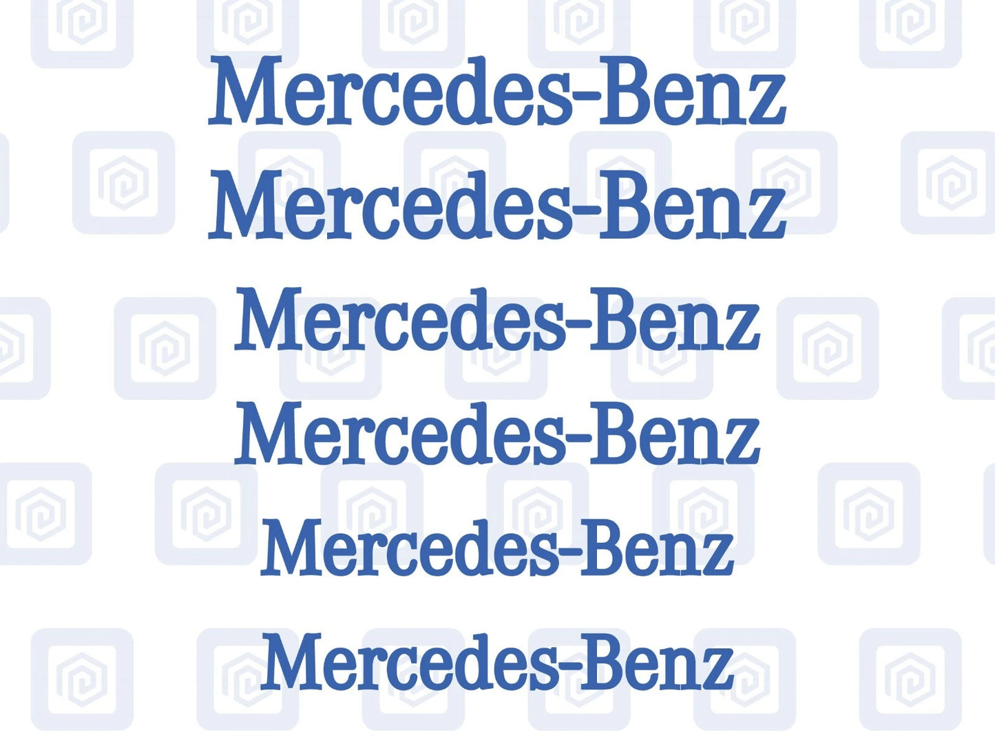 Mercedes Benz Style Brake Caliper Decals Stickers AMG A45 C63 (x 6) Straight