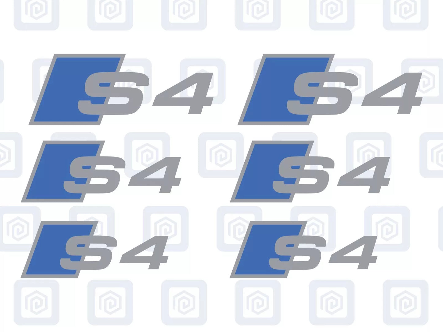 S4 Brake Caliper Decals 2 Colour Fits A4 S4 B7 B8 B9 sticker logos (set of 6)
