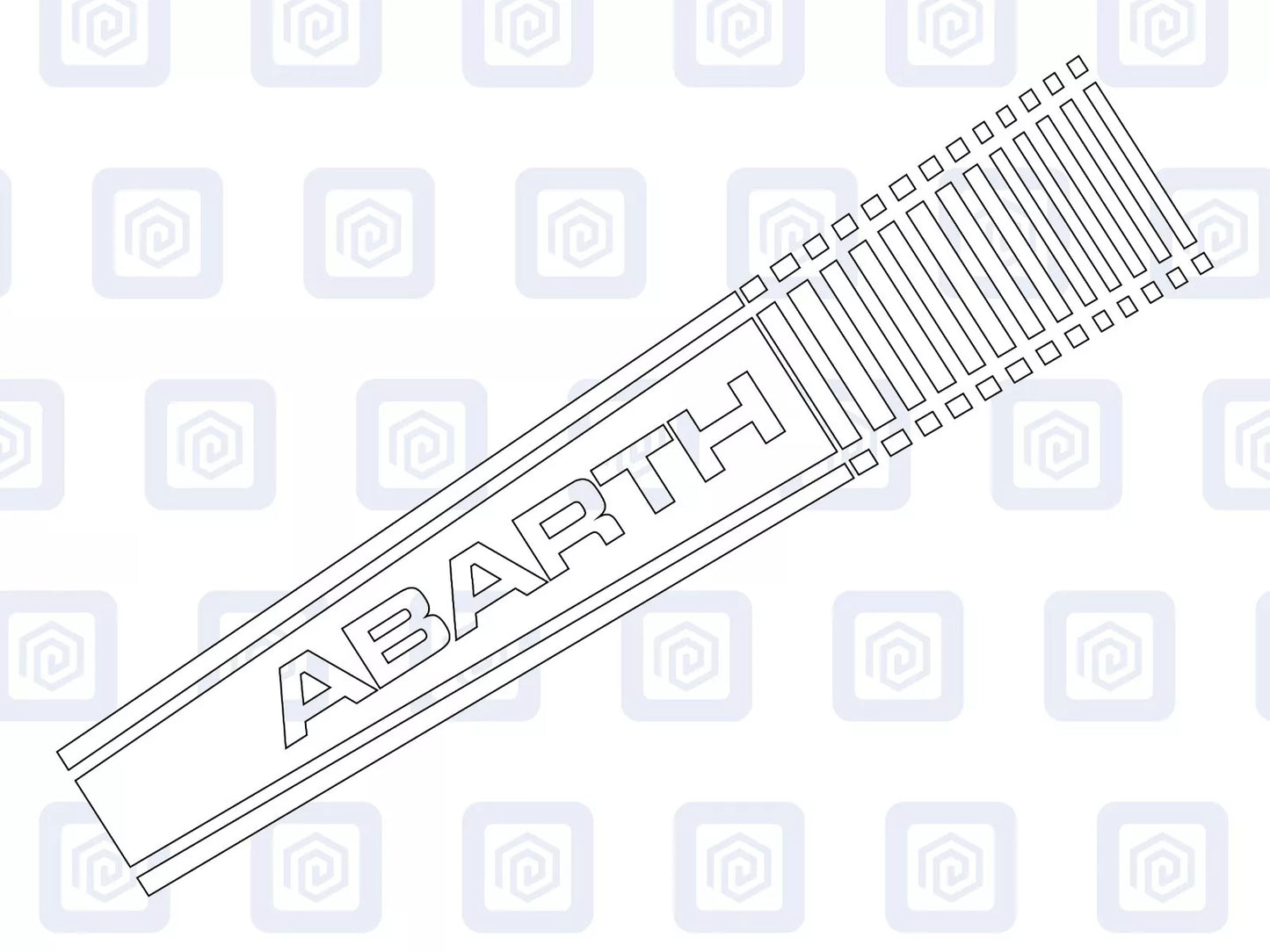 Fiat 500 Abarth 595 695 Bonnet Decal Sticker Stripe EsseEsse Competizione T-Jet