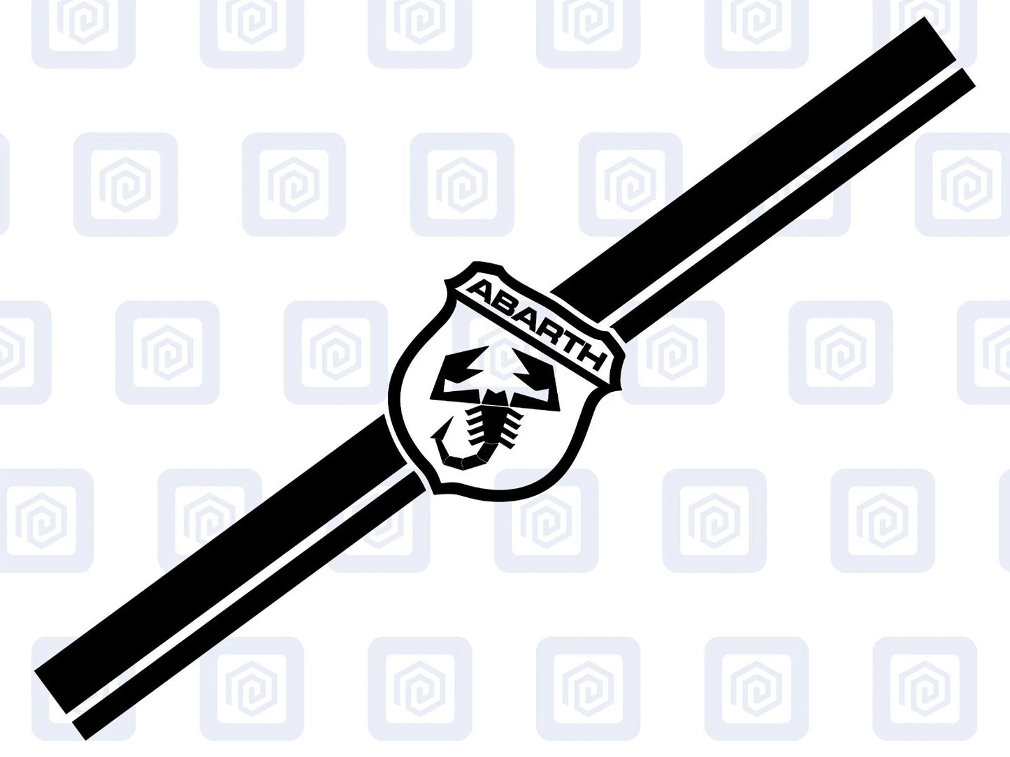 Fiat 500 Abarth 595 695 Bonnet Decal Sticker Stripe EsseEsse Competizione T-Jet