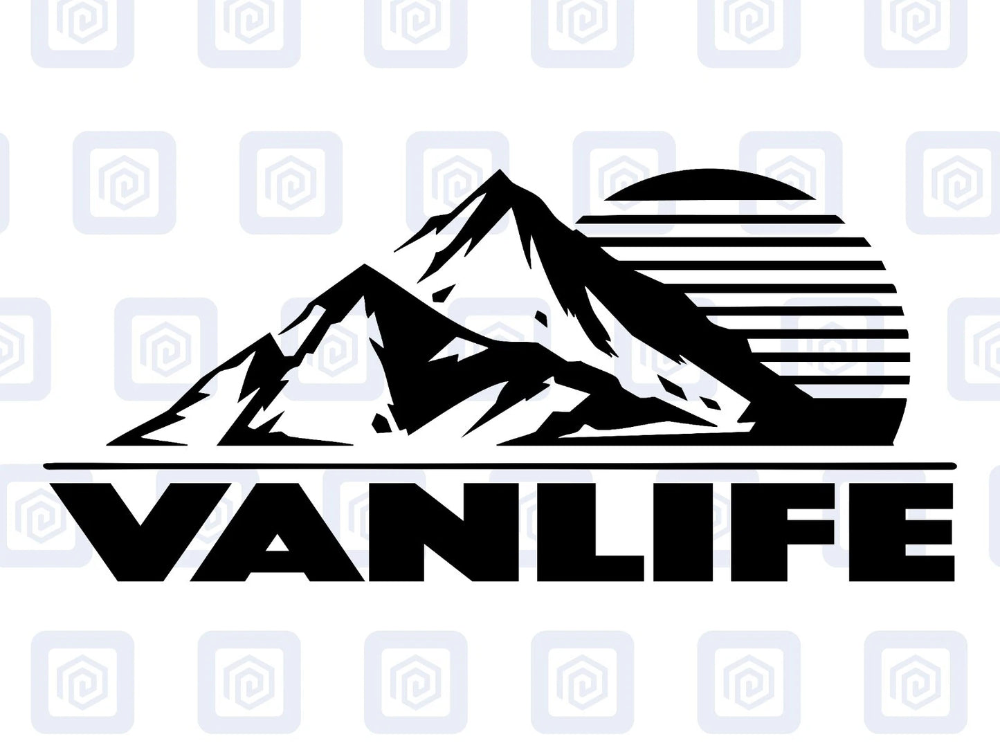 XL Van Life Camping Vinyl Decals For Camper Van Caravan Sticker Graphic