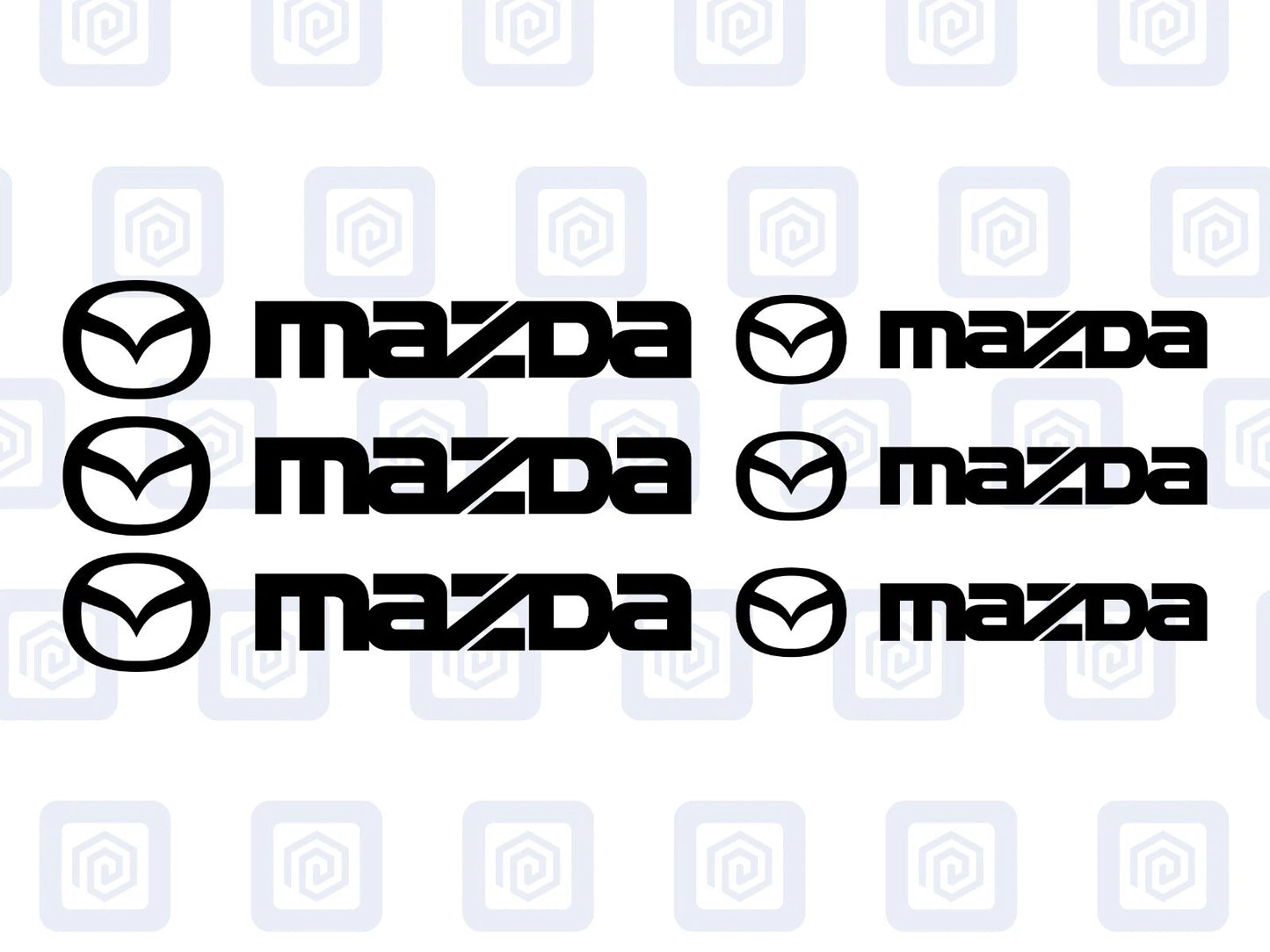 Mazda Brake Caliper Decals Sticker Logos (set of 6) JDM JAP DRIFT
