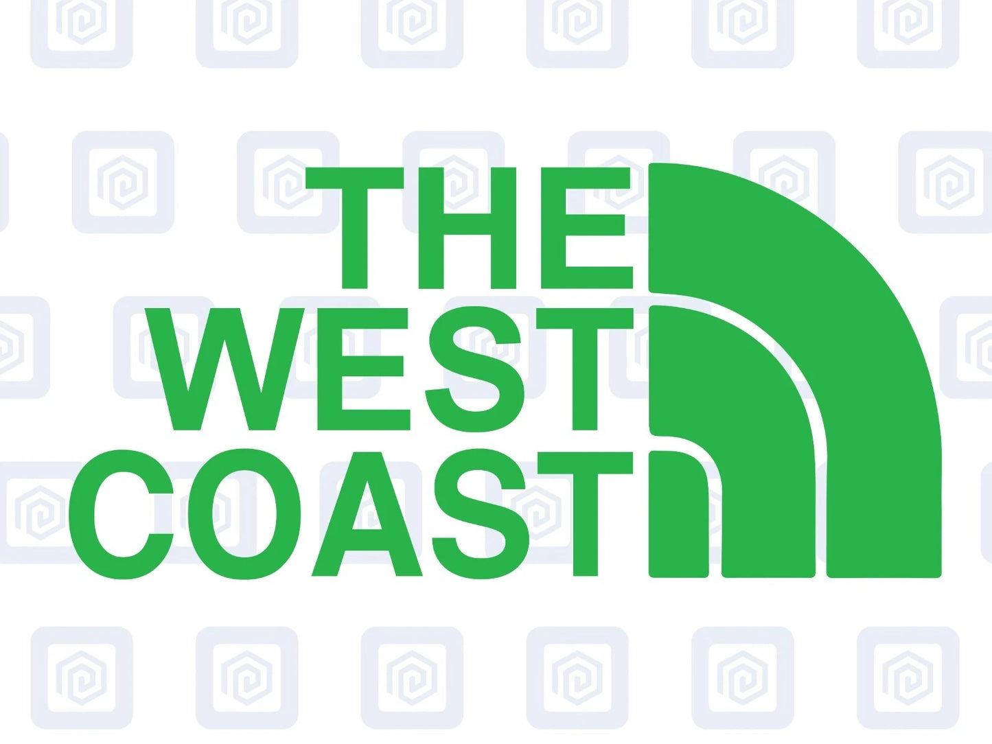 The West Coast Camping Surf Sea Sticker Decal Graphic Camper Van Skate Beach