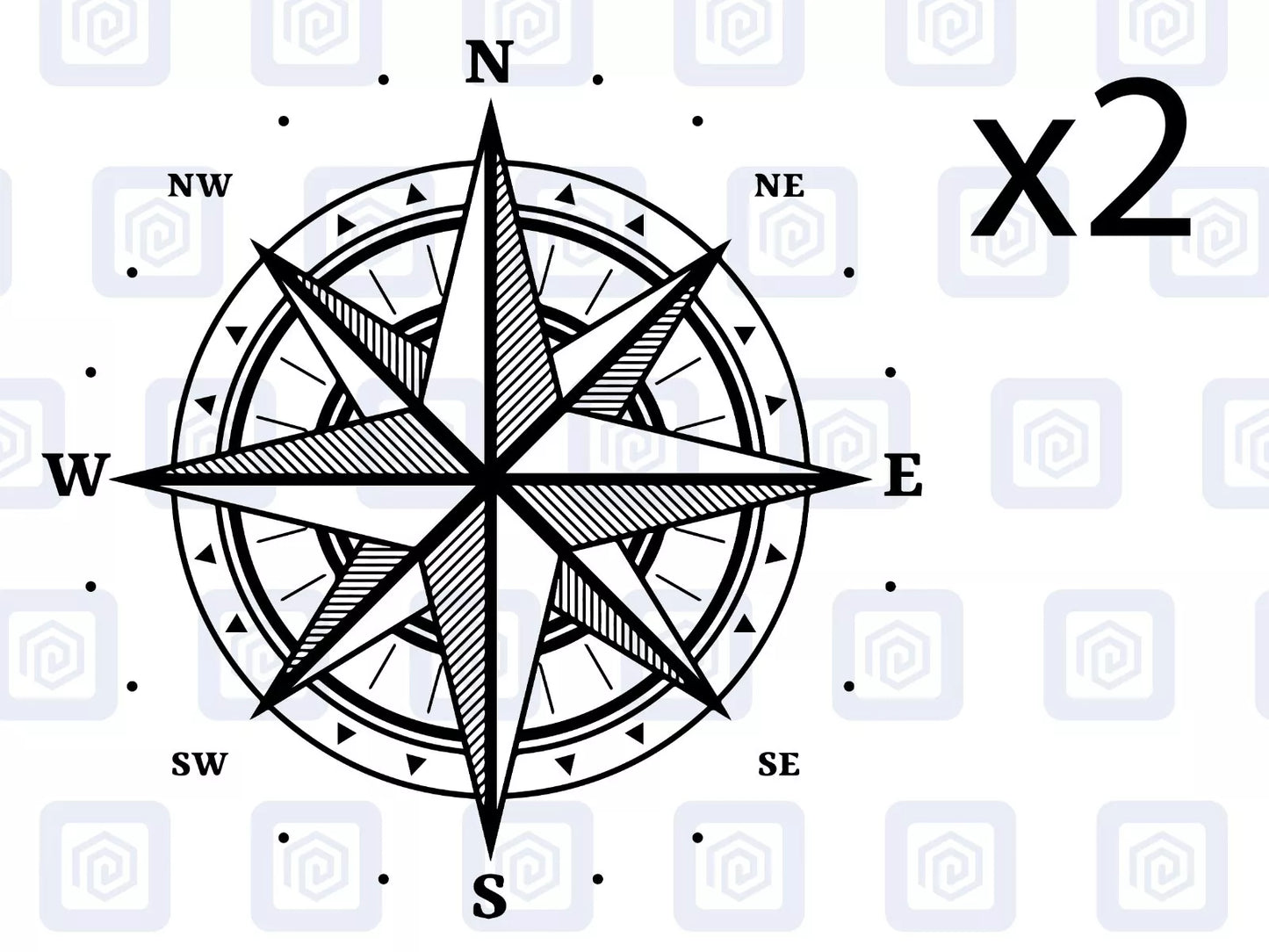 Compass Vinyl Decal For Camper Van Caravan Motorhome Sticker Graphic Campervan