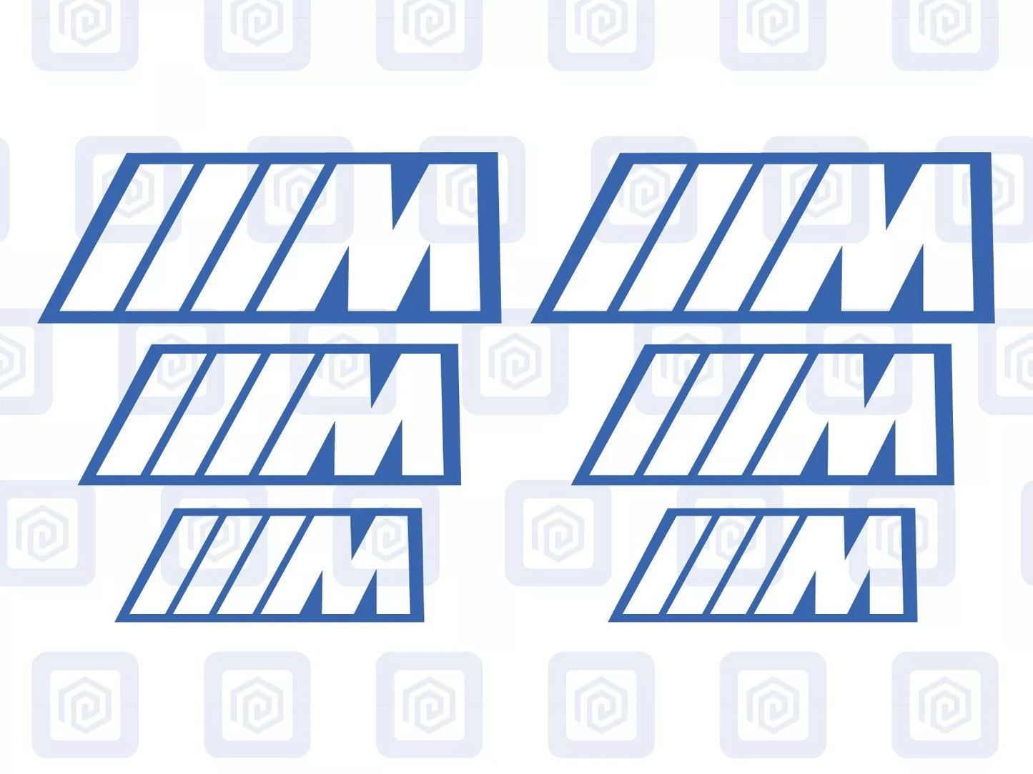 BMW M Sport Hollow Brake Caliper Decals Fits BMW sticker logos (set of 6)