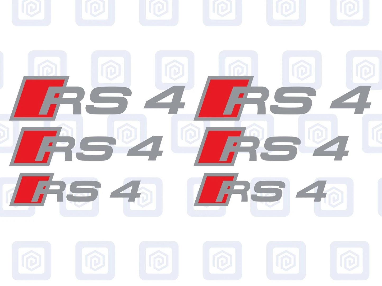 RS4 Brake Caliper Decals 2 Colour Fits RS3 RS4 RS5 RS6 RS7 RSQ5 sticker logos