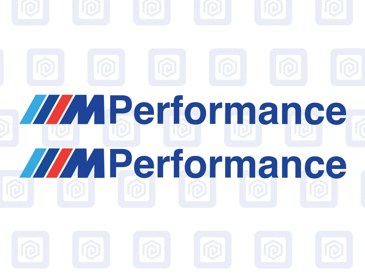 M Performance Sport 4 Colour Mirror Decal Fits BMW Sticker (set of 2)
