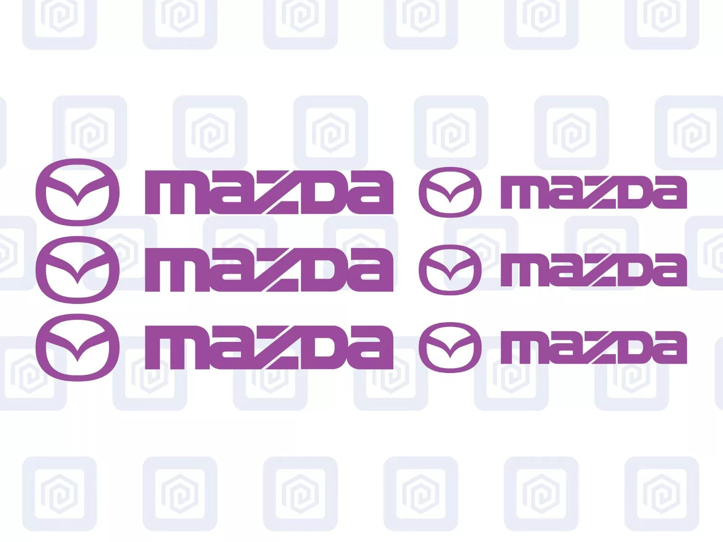 Mazda Brake Caliper Decals Sticker Logos (set of 6) JDM JAP DRIFT