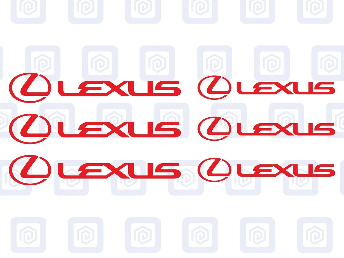 Lexus Brake Caliper Decals Sticker Logos (set of 6) RZ RC ES LS GS IS RX NX GX