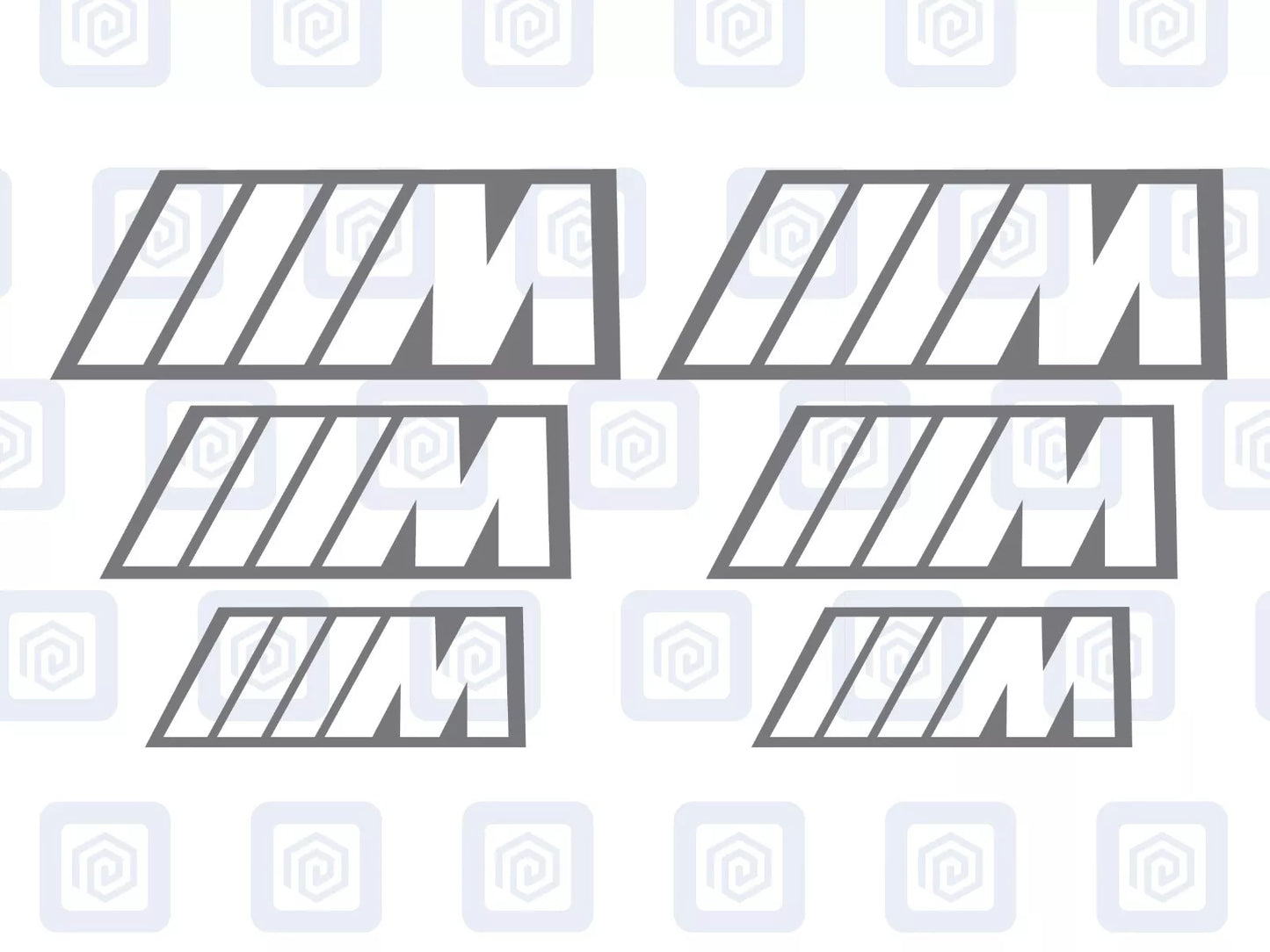 BMW M Sport Hollow Brake Caliper Decals Fits BMW sticker logos (set of 6)