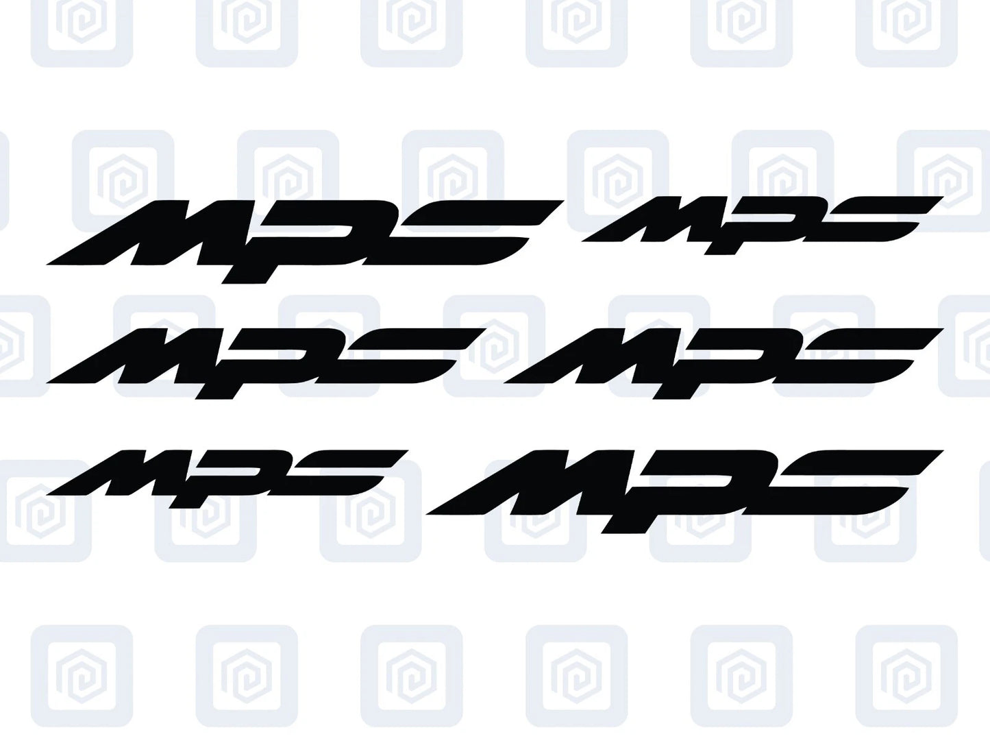 Mazda MPS 3 Style Brake Caliper Decal Style Stickers