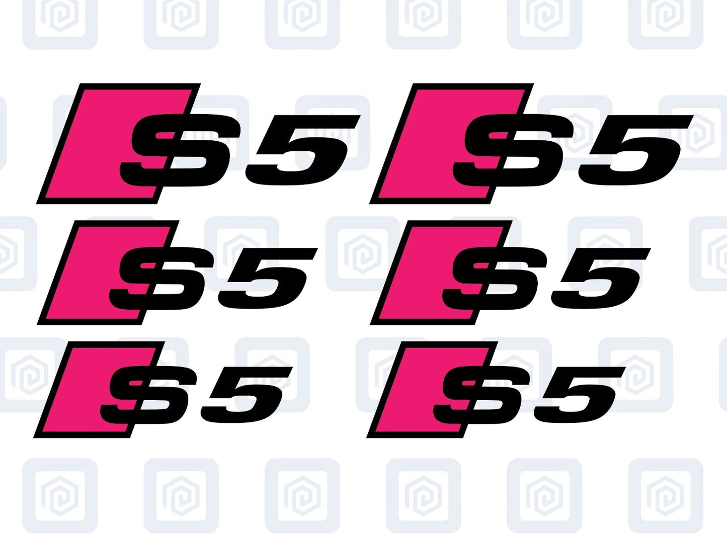 S5 Brake Caliper Decals 2 Colour Fits A5 S5 RS5 5 High Temp Sticker Logos