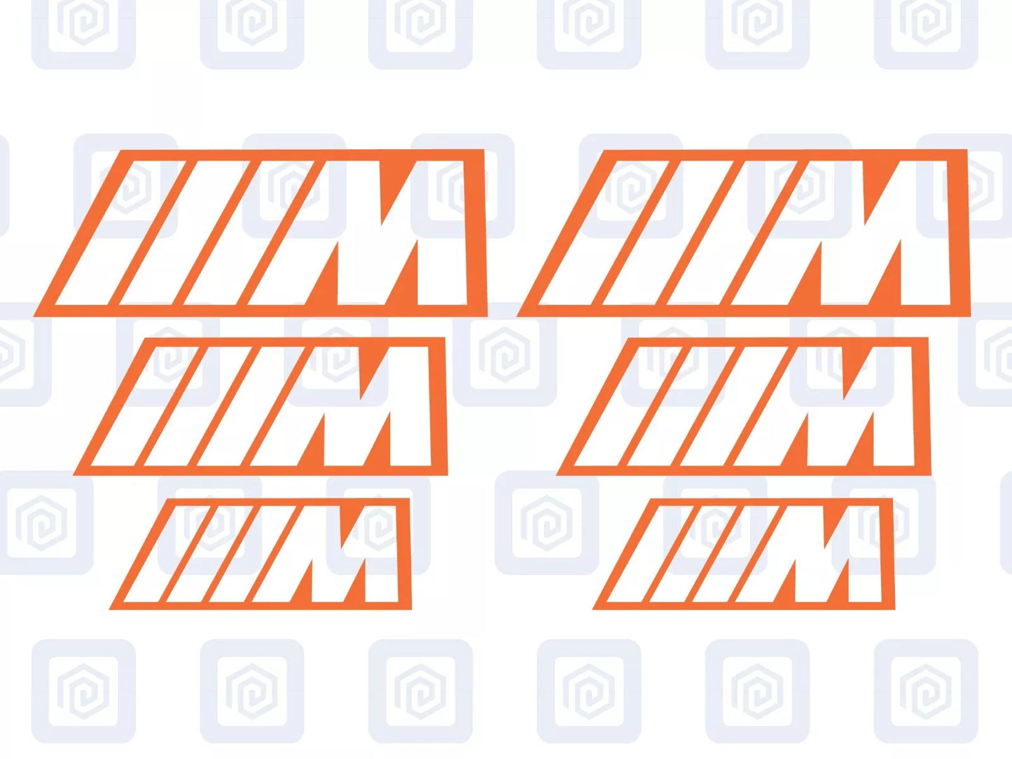BMW M Sport Hollow Brake Caliper Decals Fits BMW sticker logos (set of 6)