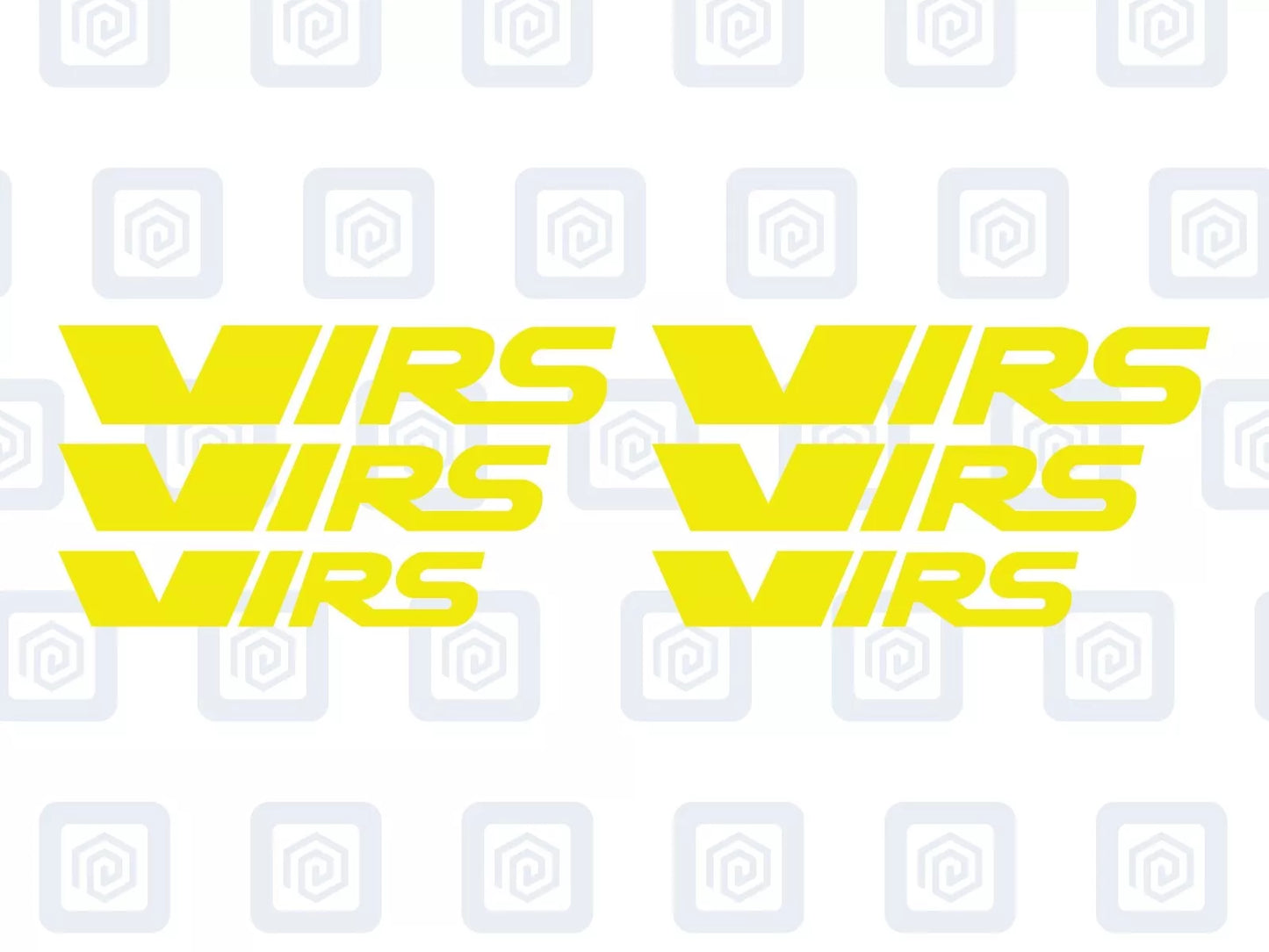 VRS Style Logo Caliper Vinyl Decal Stickers Fits Octavia Fabia Rapid Supurb x 6