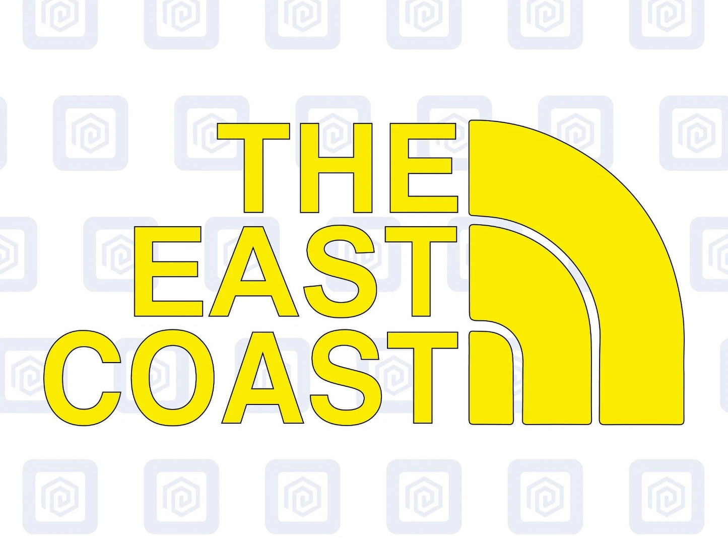 The East Coast Camping Surf Sea Sticker Decal Graphic Camper Van Skate Beach