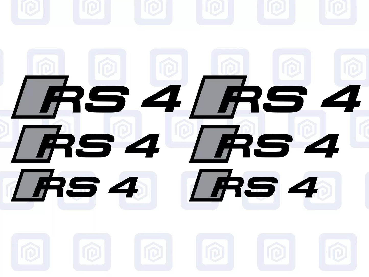 RS4 Brake Caliper Decals 2 Colour Fits RS3 RS4 RS5 RS6 RS7 RSQ5 sticker logos