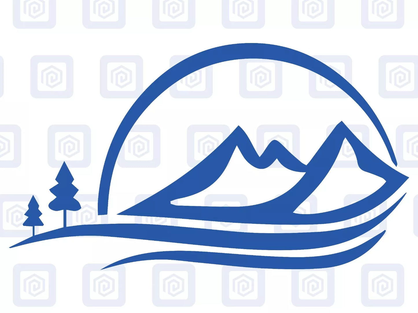 Sun Silhouette Mountain Wood Vinyl Decals For Camper Van Caravan Sticker Graphic