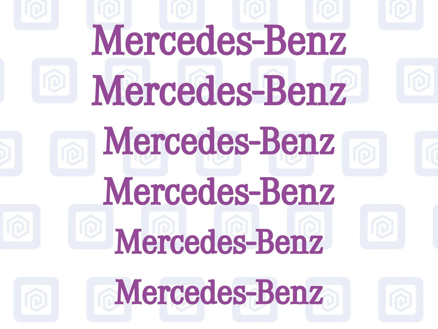 Mercedes Benz Style Brake Caliper Decals Stickers AMG A45 C63 (x 6) Straight