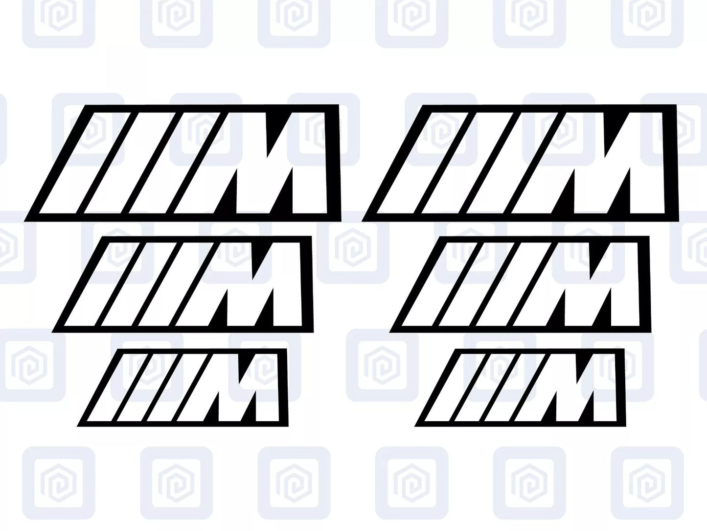 BMW M Sport Hollow Brake Caliper Decals Fits BMW sticker logos (set of 6)