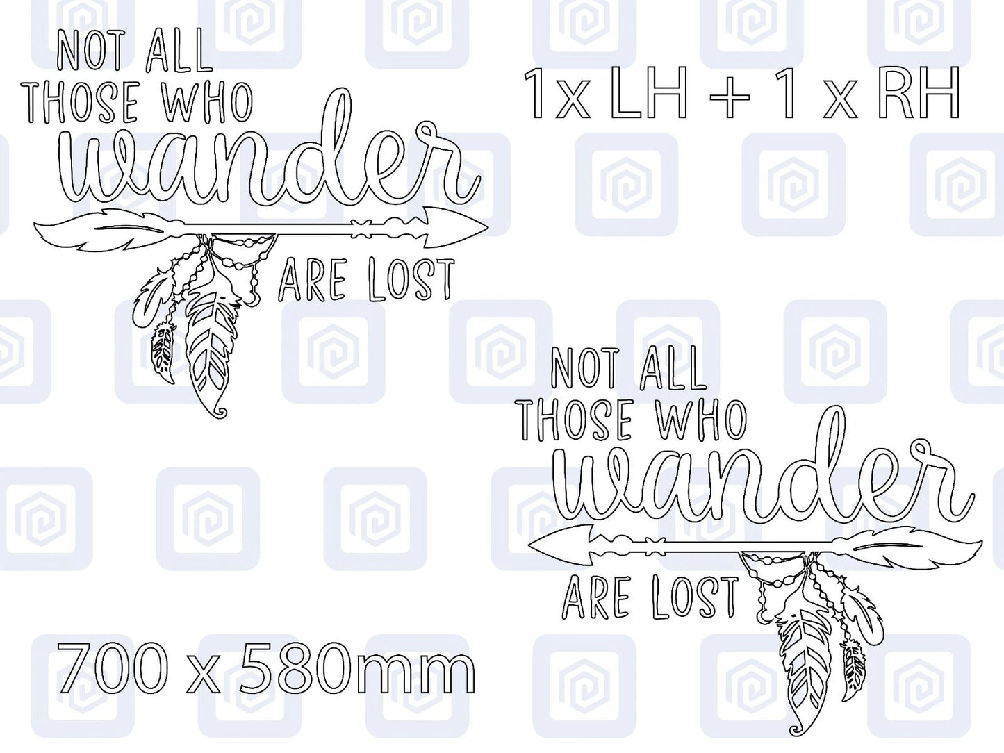 Not All Who Wander Are Lost Vinyl Decals For Camper Van Caravan Sticker Graphic
