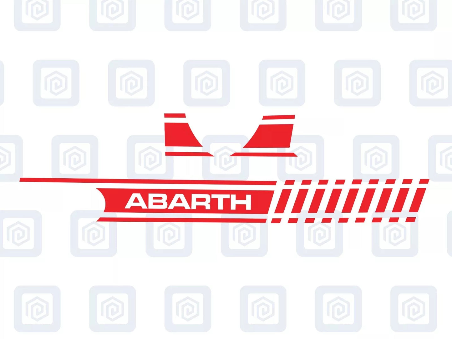 Fiat 500 Abarth Dashboard Decal To Match Side Stripes Customised Colour Sticker