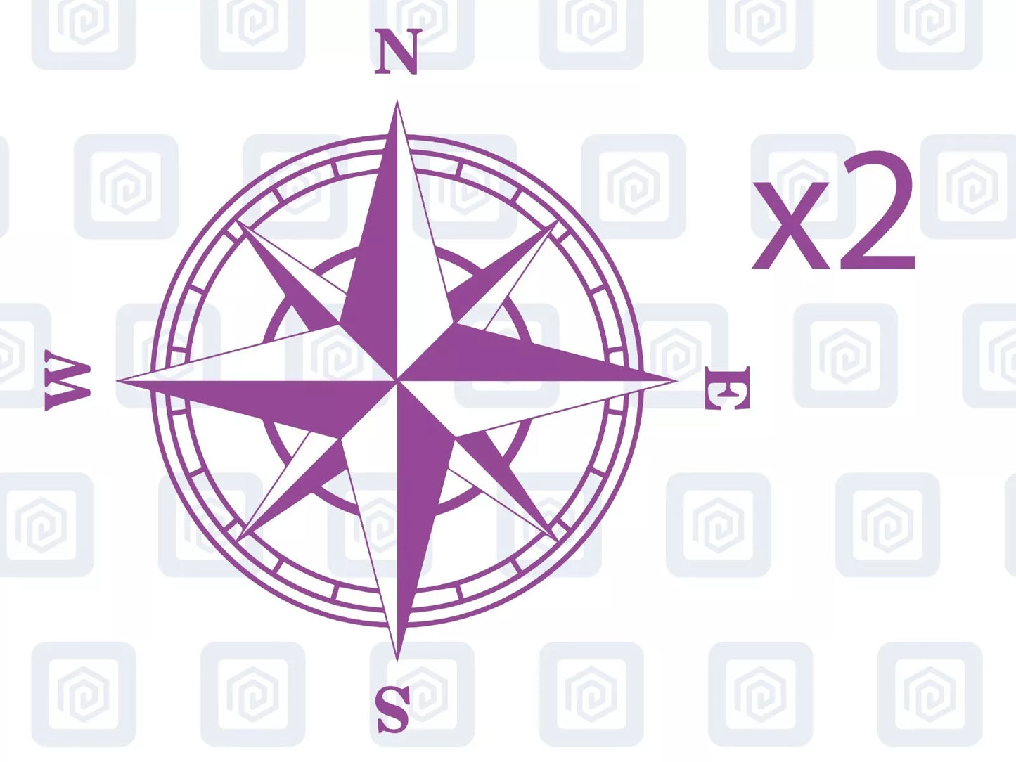 2x Compass Vinyl Decals For Camper Motorhome Caravan Sticker Graphic Nautical