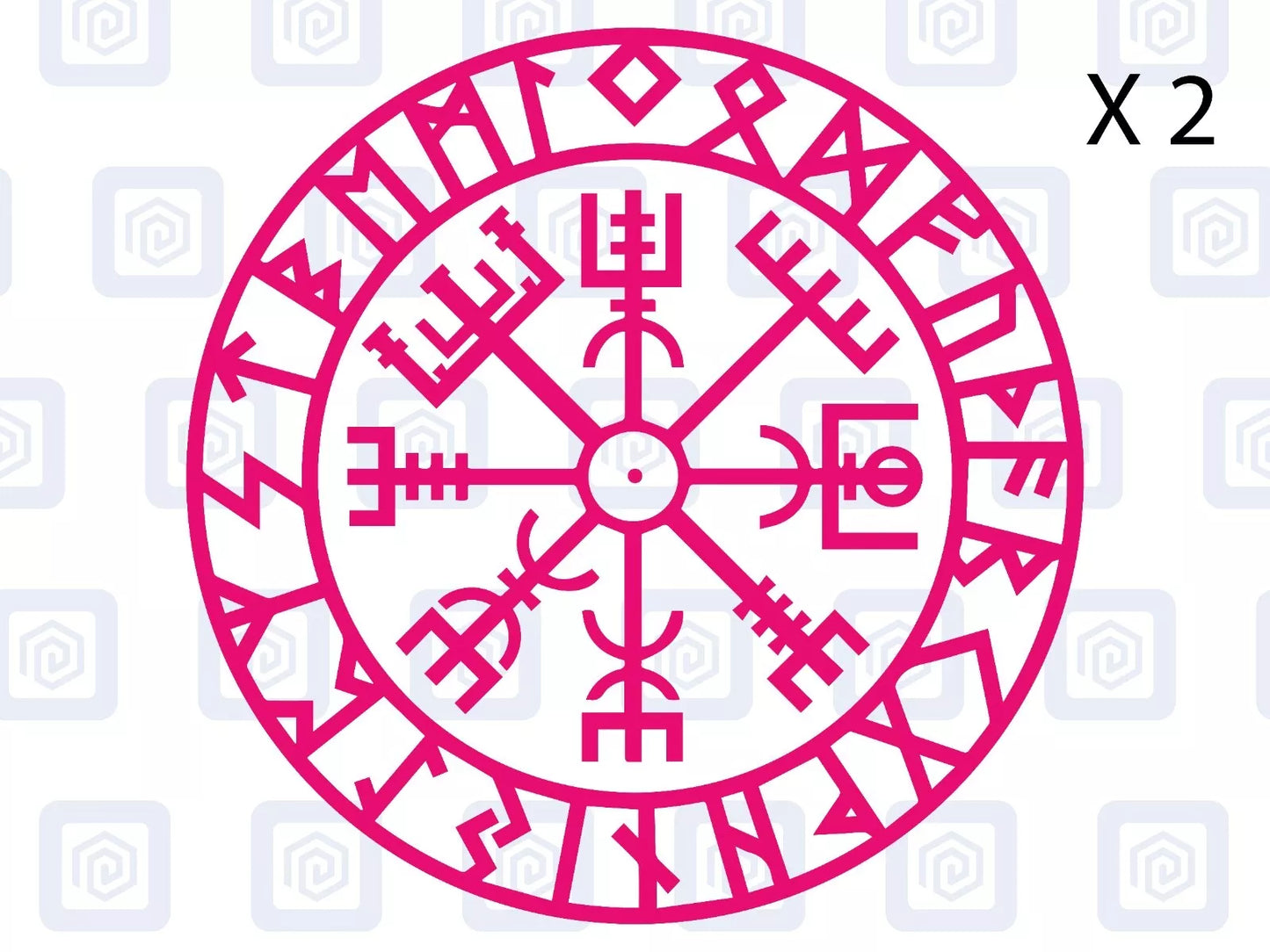 Viking Rune Compass Vinyl Decal For Camper Van Caravan Motorhome Campervan